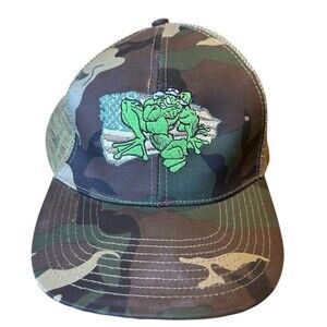 Navy Seal Embroidered Frog Man USA Flag Camo green Baseball Cap Snapback Mesh